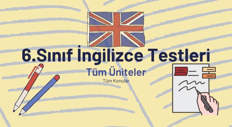 6 sinif ingilizce test