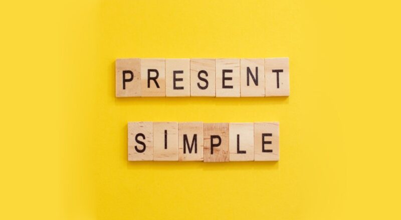 simple present tense test