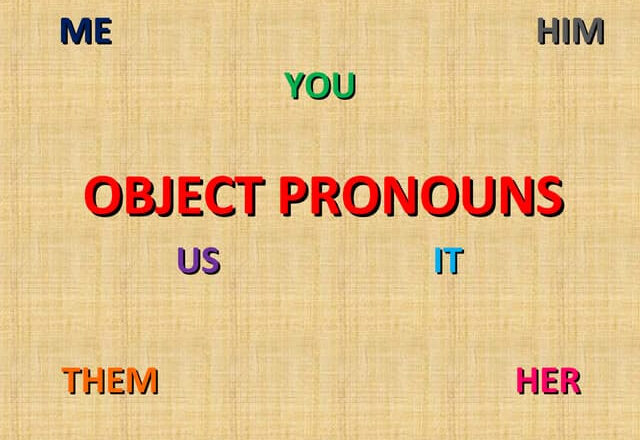 ingilizce object pronoun