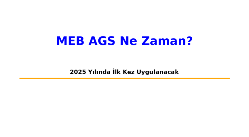 meb ags ne zaman