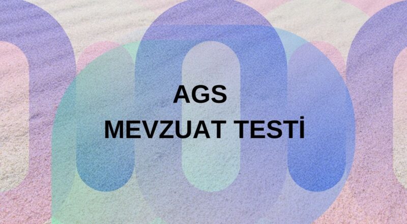 ags mevzuat testi