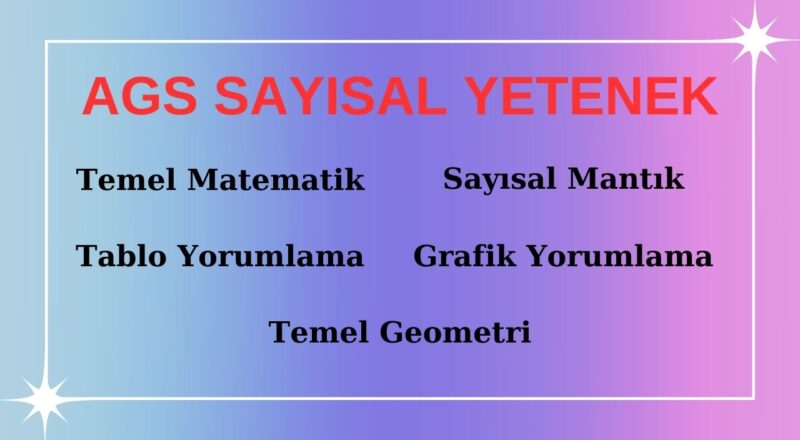 ags sayısal yetenek