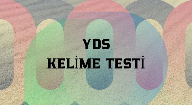 yds kelime testi