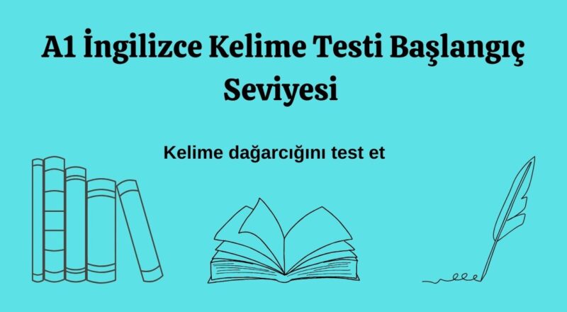 a1 ingilizce kelime testi